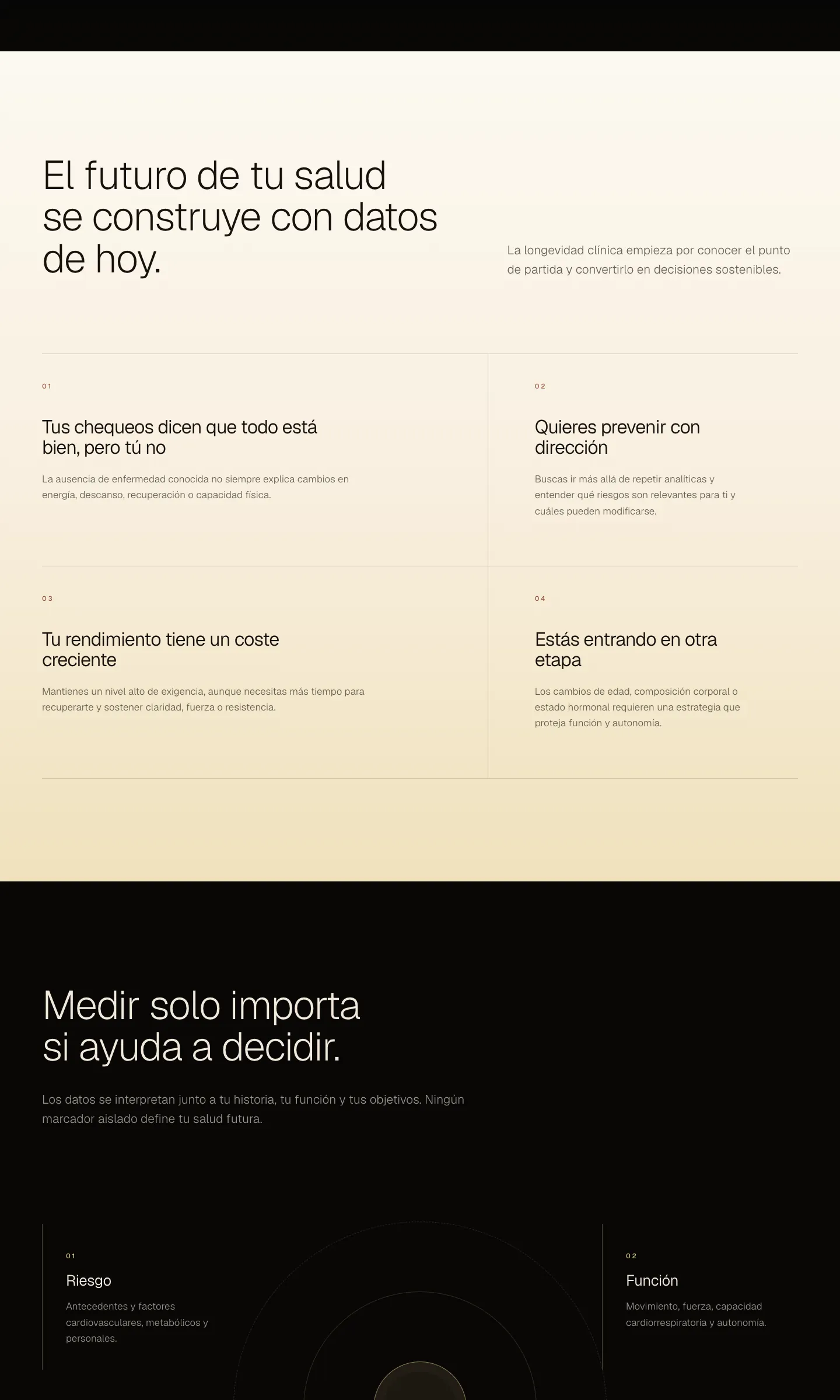 Screenshot of a website designed by Nexacore Studio