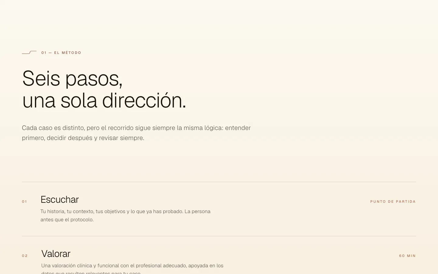 Screenshot of a website designed by Nexacore Studio